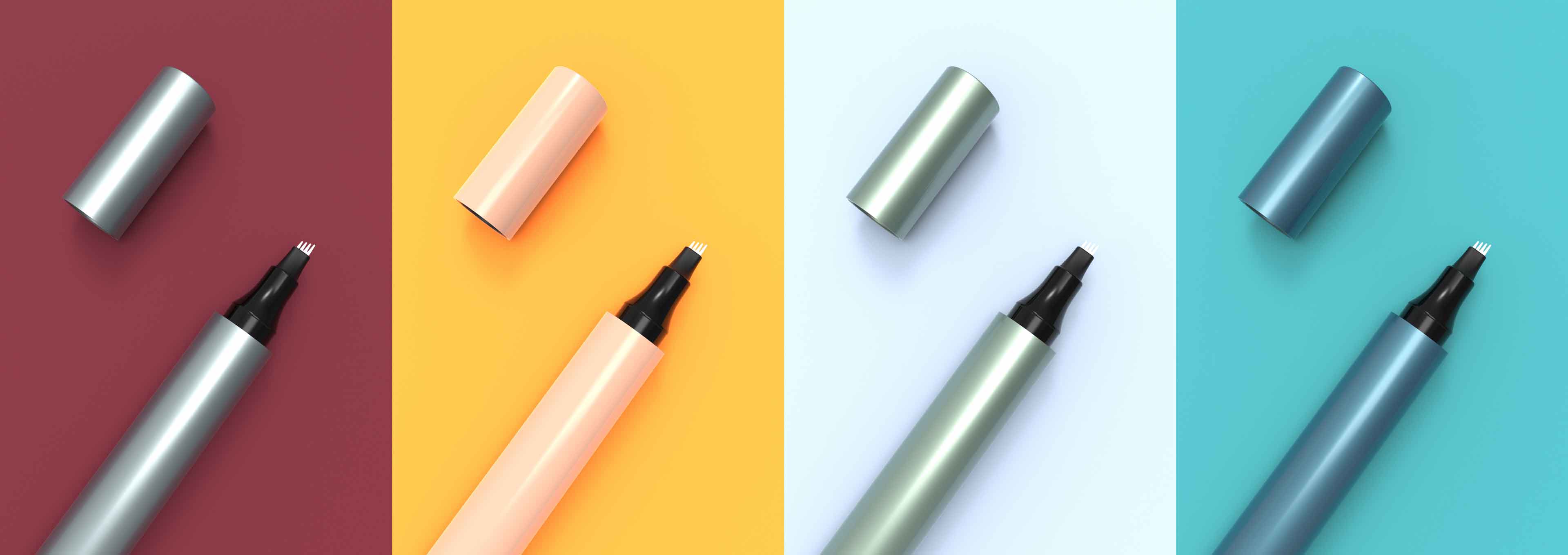 Si farvel til en haug med sminkeverktøy! Denne to-endede øyenbrynsblyanten og konturbørsten lar selv nybegynnere oppnå naturlig definerte bryn.