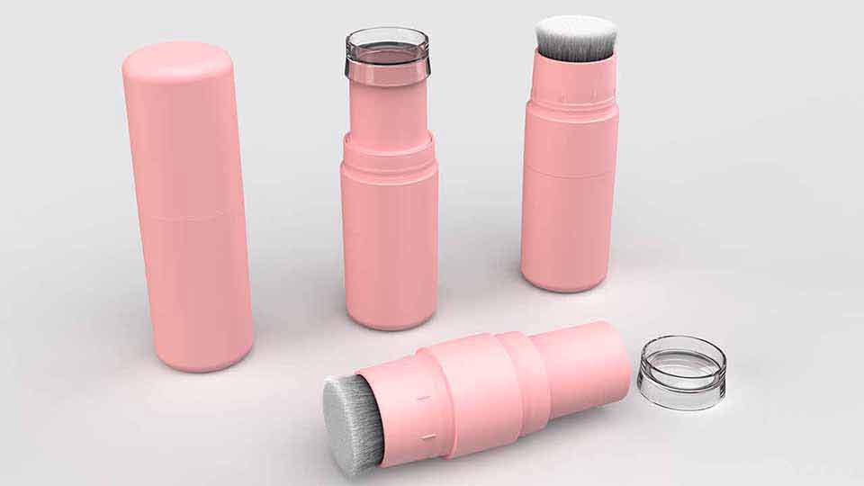 Pulverpinnerør med børstehode Pulverpinnerør med børstehode